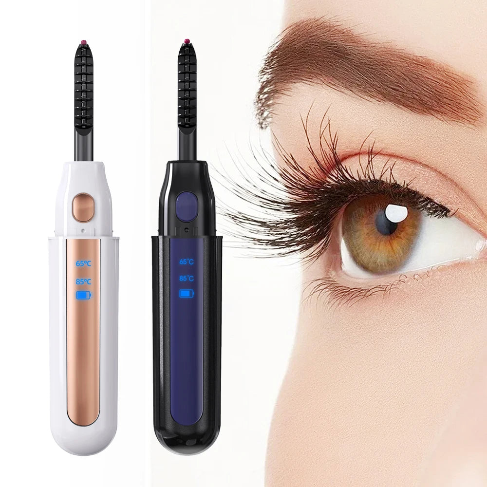 OEM ODM Electric Heated Eyelash Curler Eyelash Clip with LED Display Natural Curling Tool for Women Long Lasting Eyelashes
