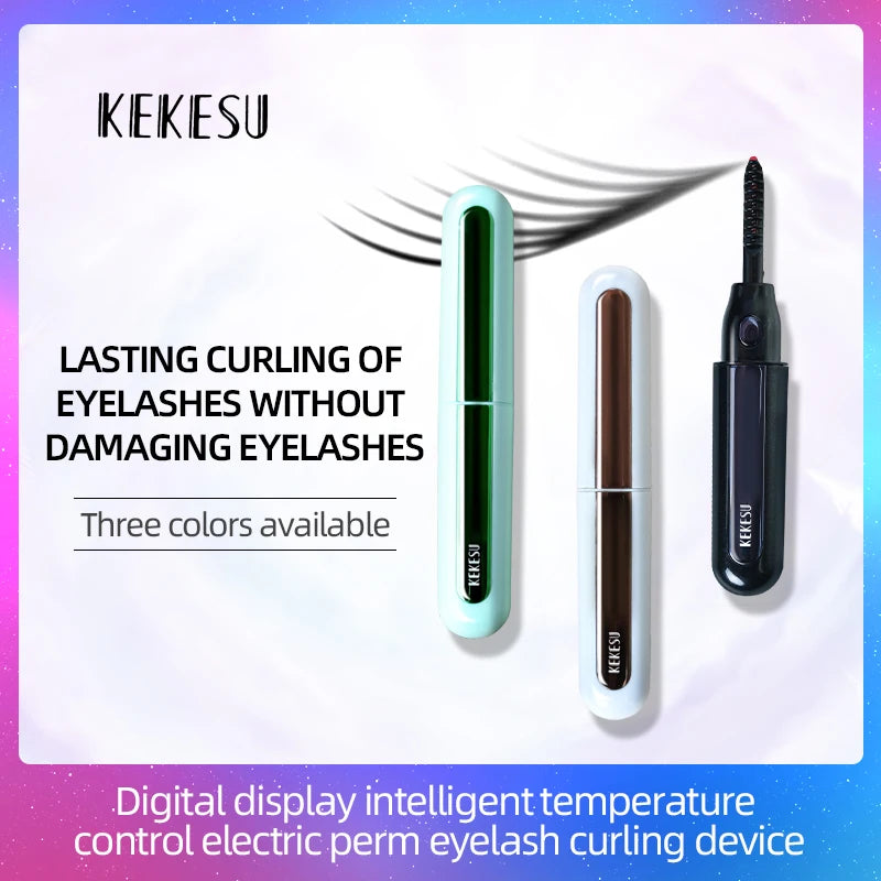 OEM ODM Electric Heated Eyelash Curler Eyelash Clip with LED Display Natural Curling Tool for Women Long Lasting Eyelashes